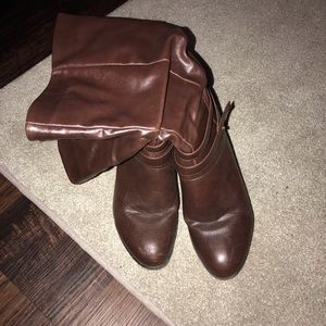 Maurice’s Brown below the knee boots